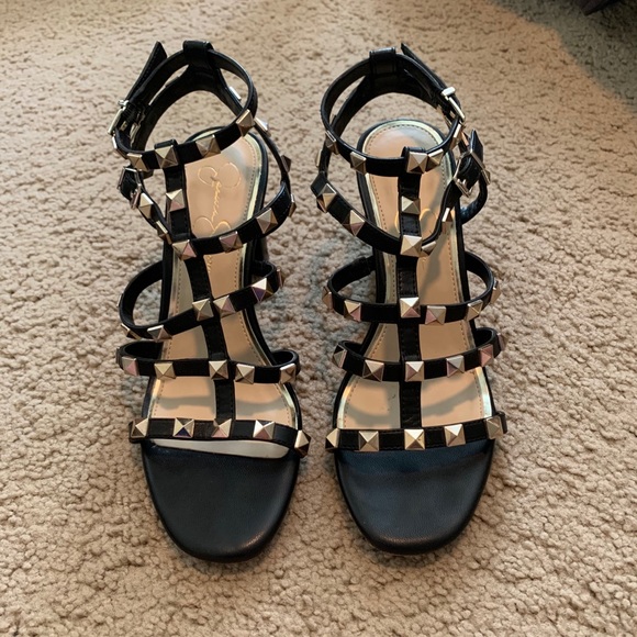 Jessica Simpson Shoes - Jessica Simpson Studded Block Heels